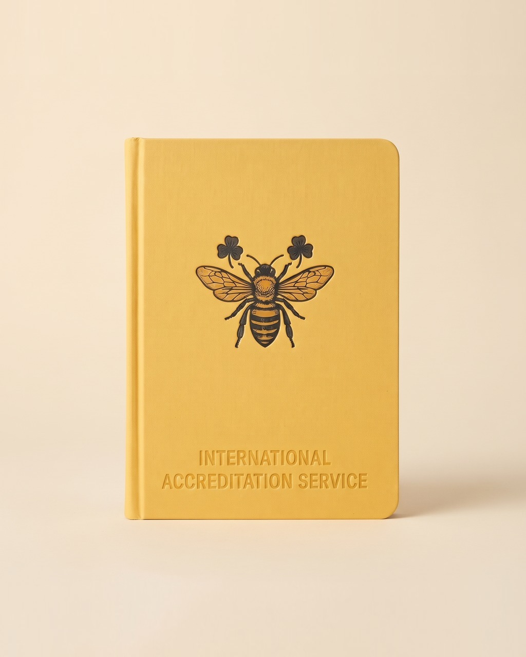 Bee Dot Grid Notebook in Butter Yellow
