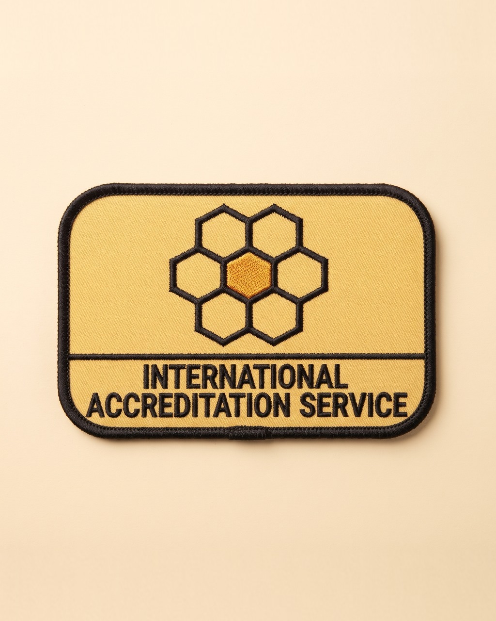 Hexagon Cell Patch in Butter Yellow, view 1