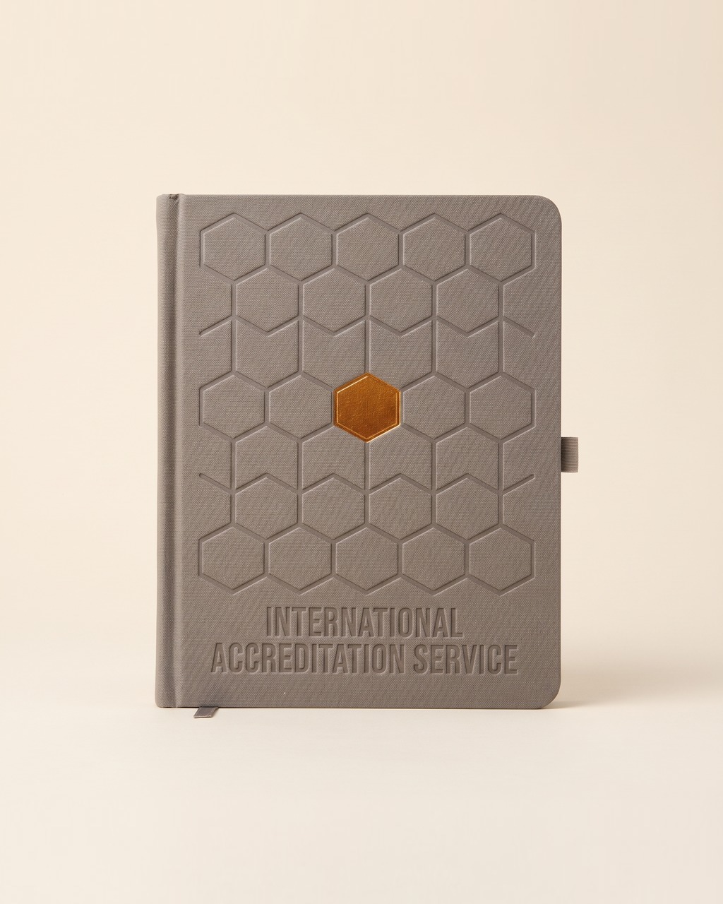 Honeycomb Cover Notebook in Warm Grey