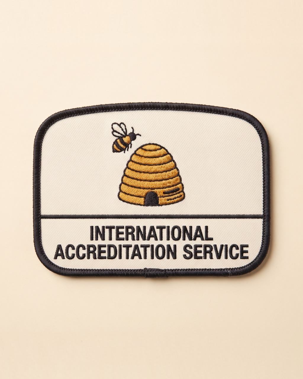 Skep Hive Patch in Cream
