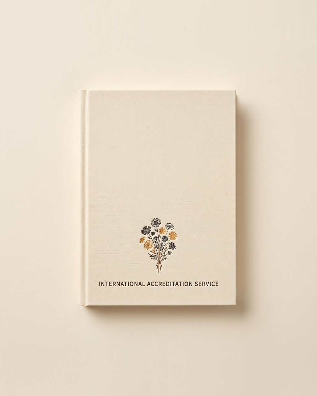 Wildflower Journal Notebook in Cream